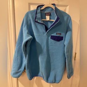 Brand new women’s light blue Patagonia Synchilla - Large